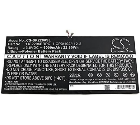 Bateria Original Sony Xperia Tablet Z2 (SGP511, 512, 521, 561). De desmontaje