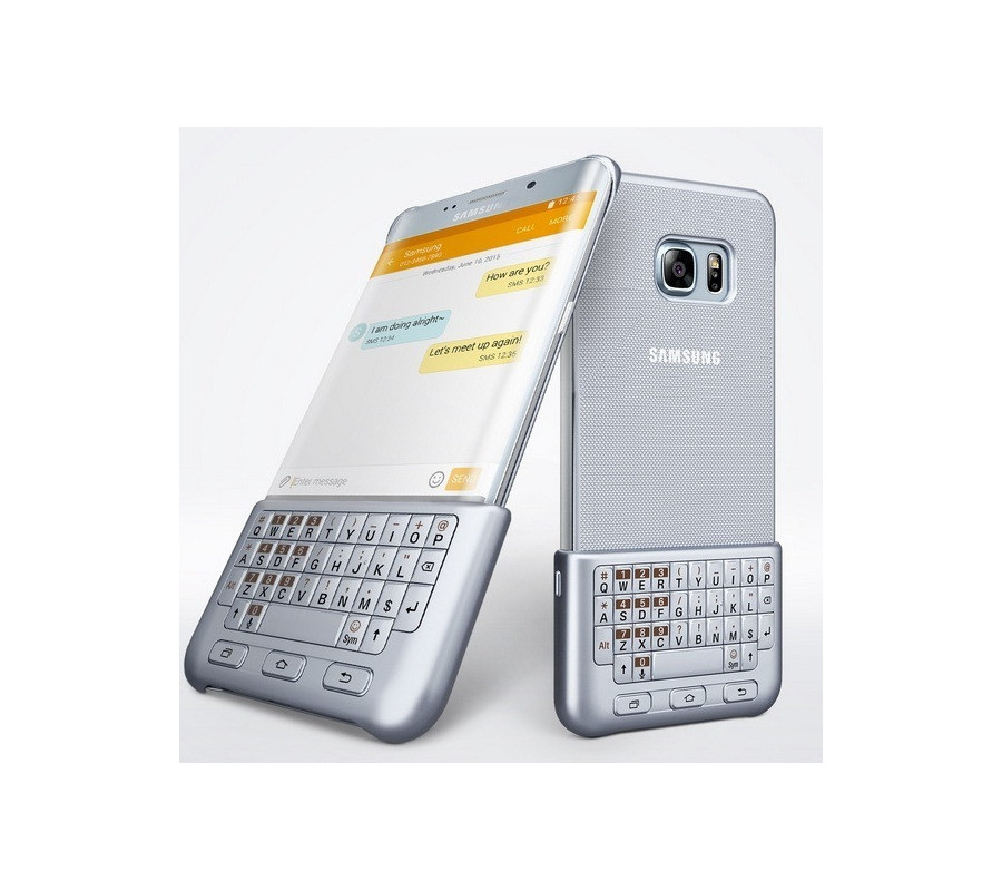 Cubierta Trasera + Teclado Original Samsung Galaxy S6 Edge+ (EJ-CG928M). QWERTZ