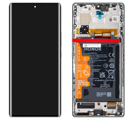 Pantalla Original Honor 70 + Batería. Service pack ( Verde)