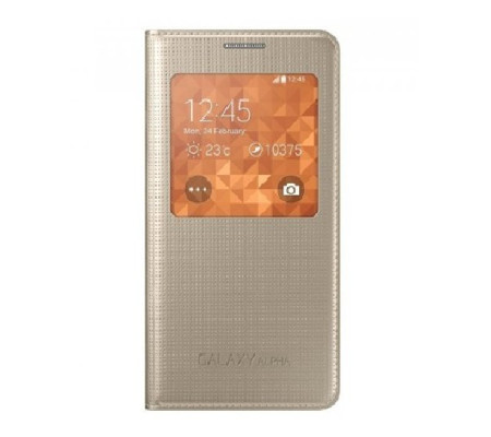 Funda S-View Original Samsung Galaxy Alpha G850 (EF-CG850BBEG)