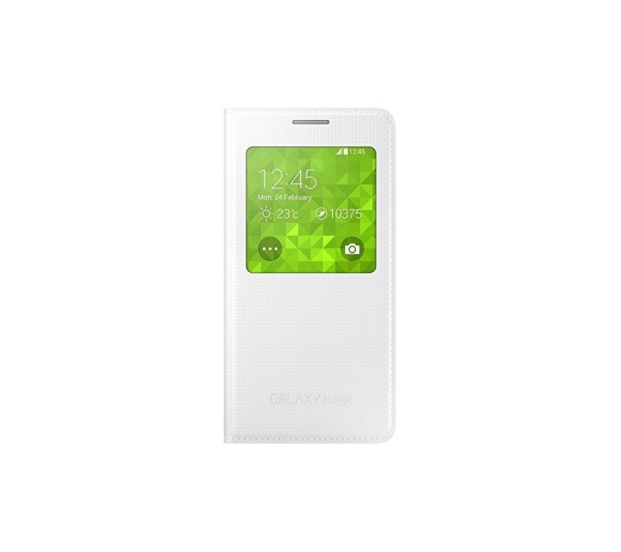 Funda S-View Original Samsung Galaxy Alpha G850 (EF-CG850BBEG)