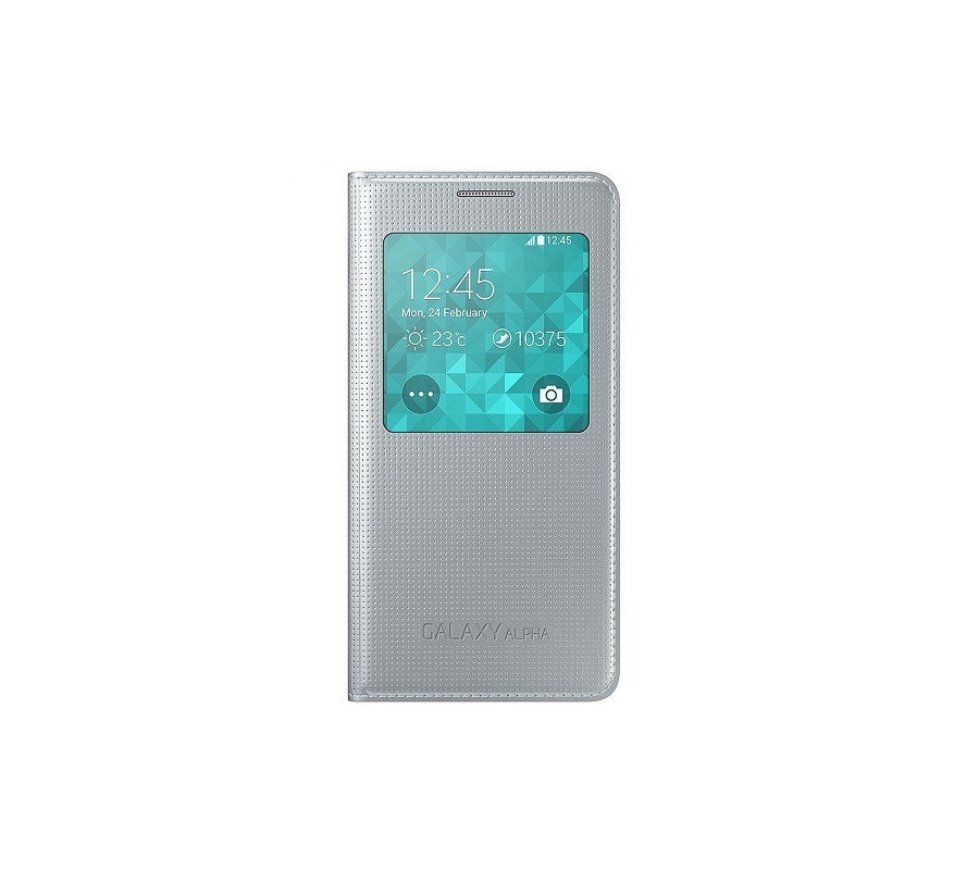 Funda S-View Original Samsung Galaxy Alpha G850 (EF-CG850BBEG)