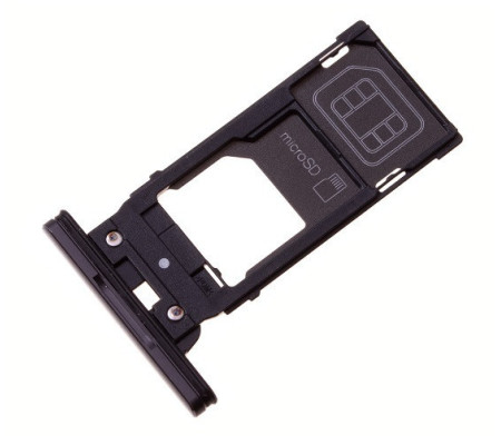 Bandeja Sim Original Xperia XZ2 Premium (H8116) negro