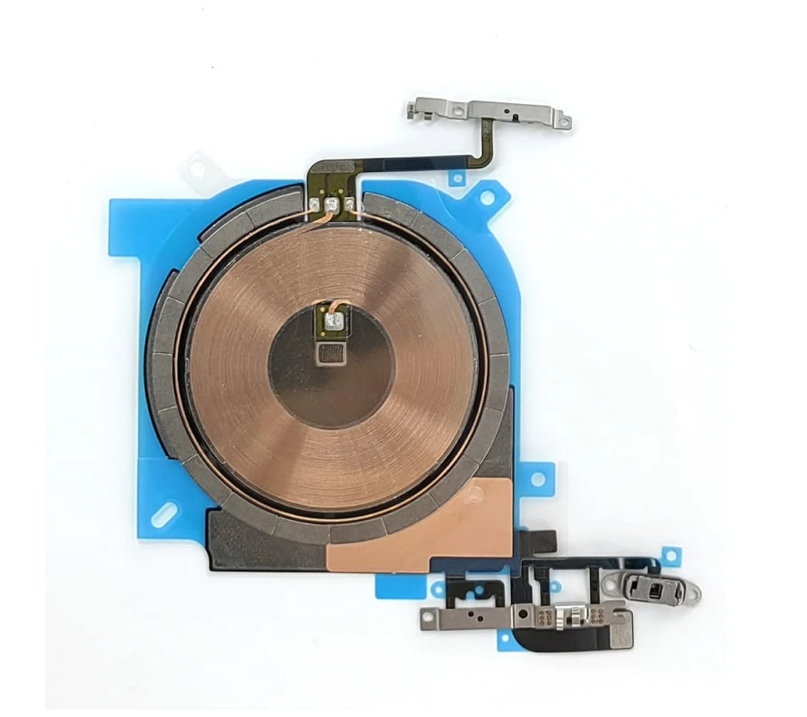 Antena NFC y carga inalámbrica con flex de volumen iPhone 12/iPhone 12 Pro