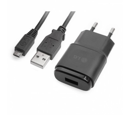 Pack LG cargador red + cable MicroUsb MCS-02. 1200 mAh (Original)