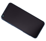Pantalla Completa + Carcasa Frontal Original LG Q7+ (LMQ610). Azul