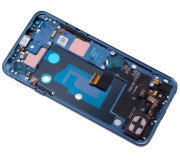 Pantalla Completa + Carcasa Frontal Original LG Q7+ (LMQ610). Azul