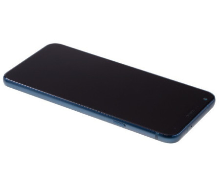 Pantalla Completa + Carcasa Frontal Original LG Q7+ (LMQ610). Azul