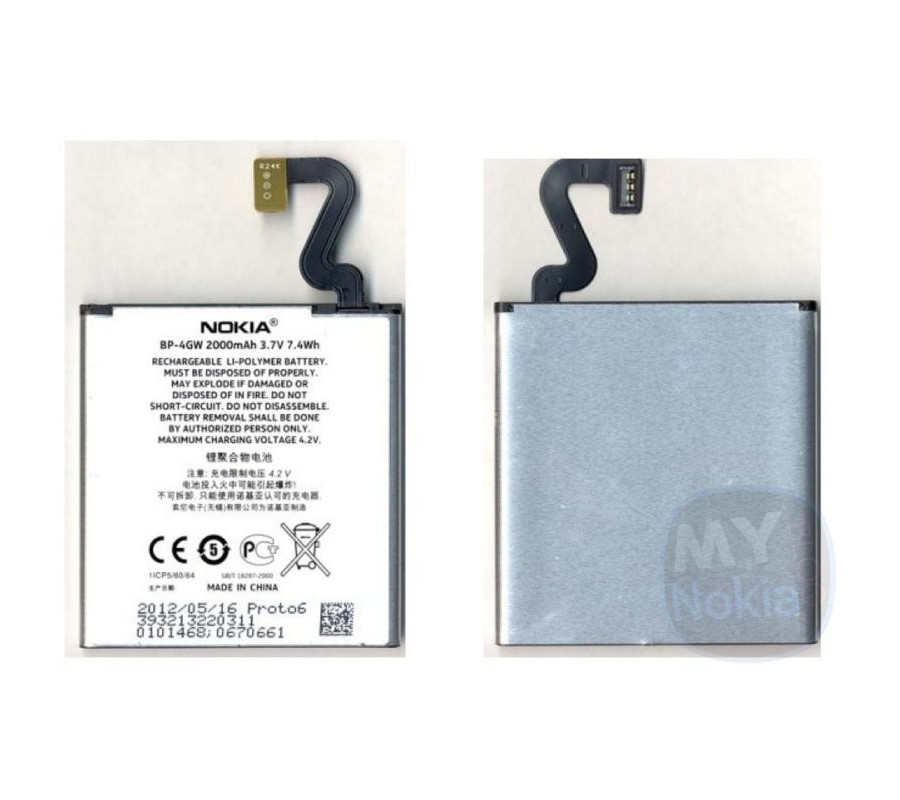 Bateria Original Nokia Lumia 920, 625 (BP-4GW)