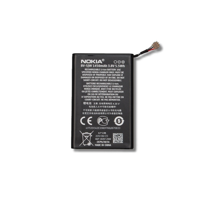 Bateria Original Nokia 800 Lumia, N9 (BV-5JW)