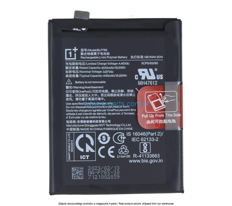 Batería OnePlus Nord BLP785. Compatible