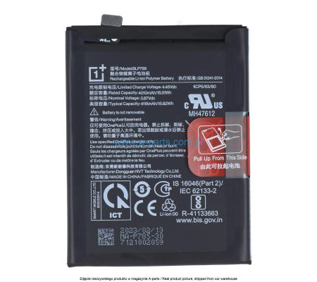 Batería OnePlus Nord BLP785. Compatible