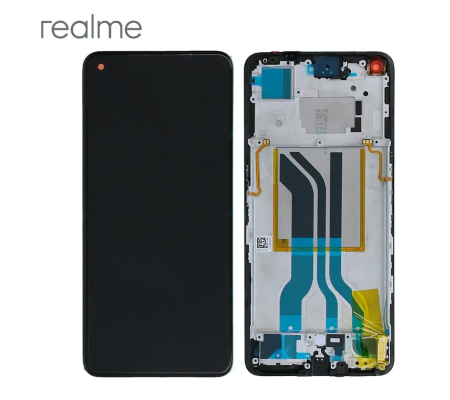 Pantalla completa negra Realme GT 2 (Con chasis, reacondicionada)