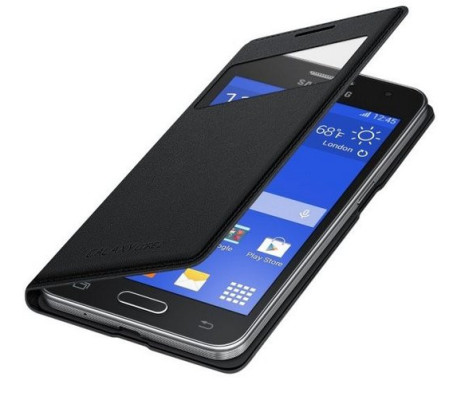 Funda S-View Original Samsung Galaxy Core 2 (EF-CG355BBE)