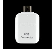 Adaptador OTG Samsung Galaxy S7, S7 Edge. Blanco