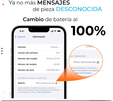 Batería iPhone 12, 12 Pro Diagnostic